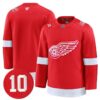 Team Jersey 25 Red Wings 10 Alex Delvecchio Honoring Stitched Red