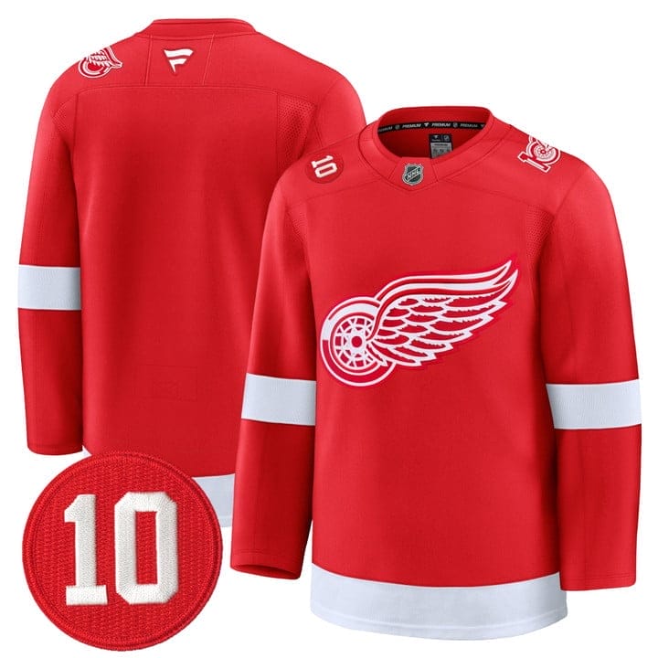 Team Jersey #25 Detroit Red Wings #10 Alex Delvecchio Honoring Stitched 1 Team Jersey #25 Detroit Red Wings #10 Alex Delvecchio Honoring Stitched