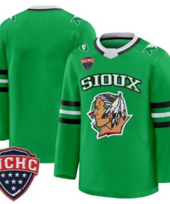 Alternative view of Team Jersey North Dakota Fighting Hawks 2025-26 Stitched