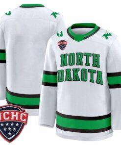 Team Jersey North Dakota Fighting Hawks 2025 26 Premium Stitched White 71425217 1a8f 4c0a bb6d 02eb90888d98