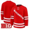 Team Jersey Wisconsin Badgers 2025 26 Premium Stitched Red