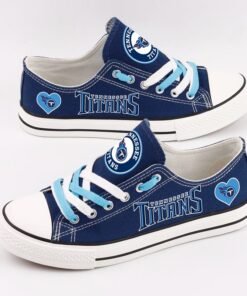 Tennessee Titans Low Top Canvas Sport Sneakers Shoes For Men Women Fans