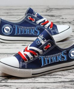 Tennessee Titans Low Top Canvas Sport Sneakers Shoes For Men Women Fans