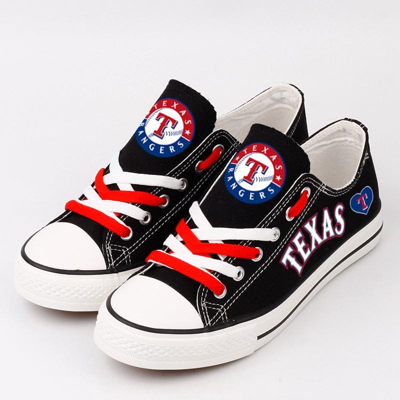 Texas Rangers Limited Print Low Top Canvas Shoes Sport Sneakers For Men Women Fans - Image 4