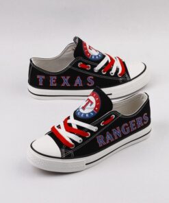 Texas Rangers Limited Print Low Top Canvas Shoes Sport Sneakers For Men Women Fans