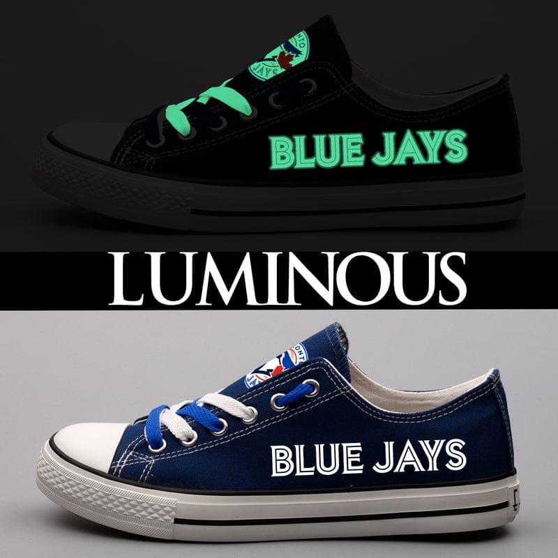 Toronto Blue Jays Limited Print Low Top Canvas Shoes Sport Sneakers For Men Women Fans