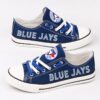 Toronto Blue Jays Limited Print MLB Students Low Top Canvas Shoes Sport Sneakers 2 7133b8d7 9869 4e23 893c b3391918e04e