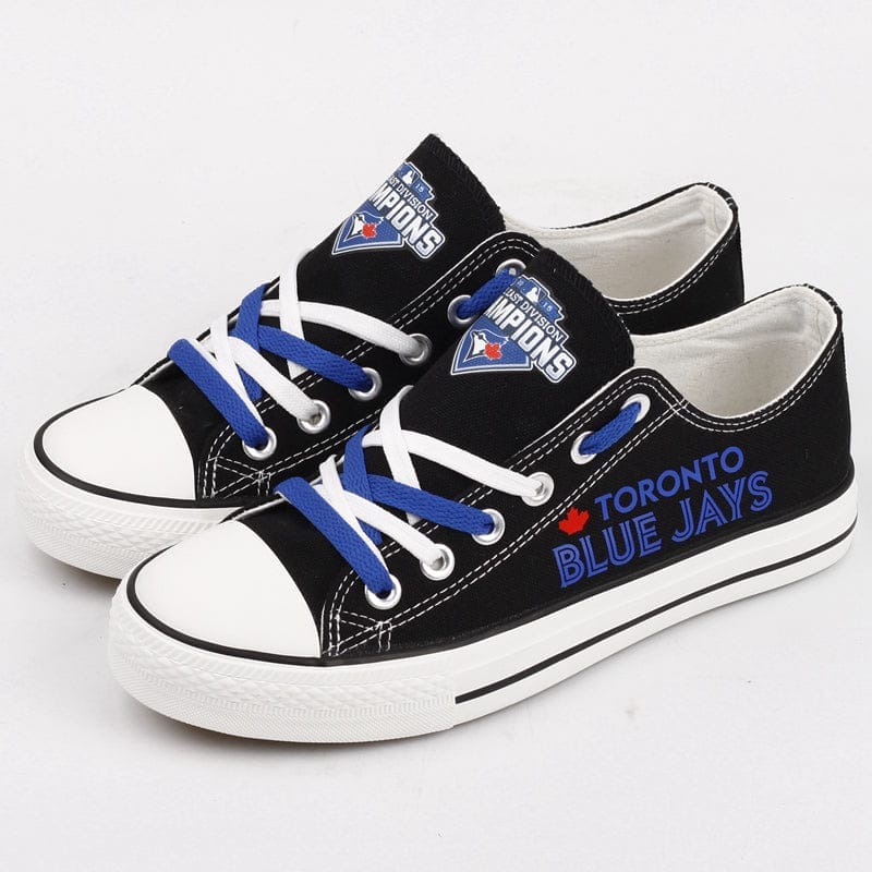 Toronto Blue Jays Limited Print Low Top Canvas Shoes Sport Sneakers For Men Women Fans - Image 2