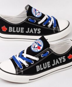 Toronto Blue Jays Limited Print MLB Students Low Top Canvas Shoes Sport Sneakers 73648216 c2b4 4d59 b3da 394ca08c1d2d