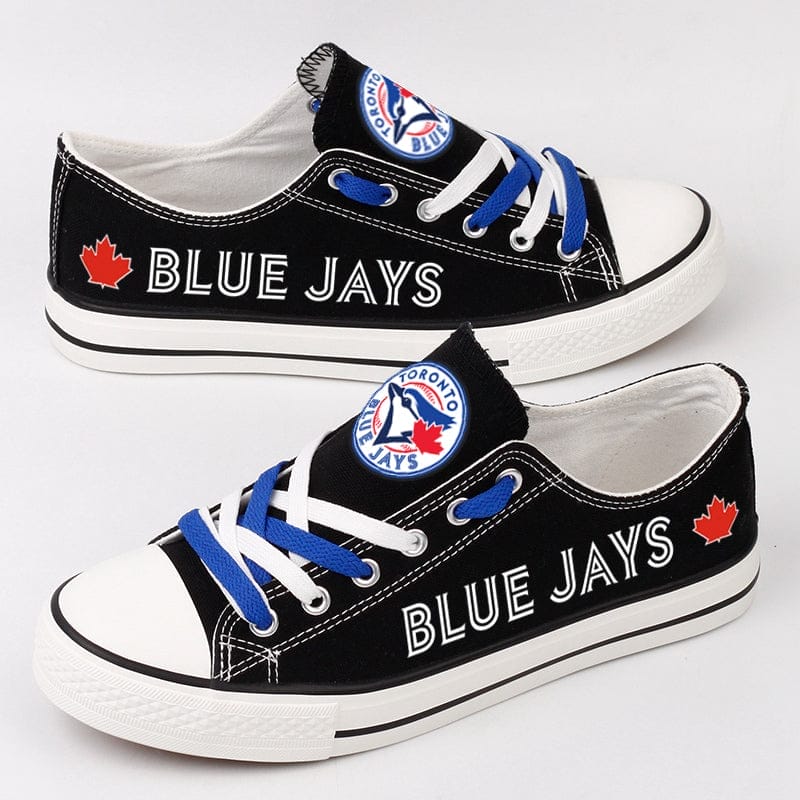 Toronto Blue Jays Limited Print Low Top Canvas Shoes Sport Sneakers For Men Women Fans - Image 5