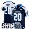 TrequanJonesJersey 20OldDominionMonarchs2025VaporStitchedNavyAlter