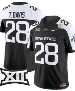 Troy Davis Jersey #28 Iowa State Cyclones 2025 Limited Stitched Black Alter