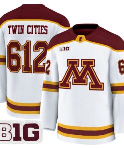 Twin Cities Jersey 612 Minnesota Golden Gophers 2025 26 Stitched White
