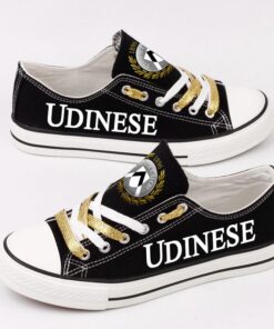 Udinese Low Top Canvas Sport Sneakers Shoes For Men Women Fans