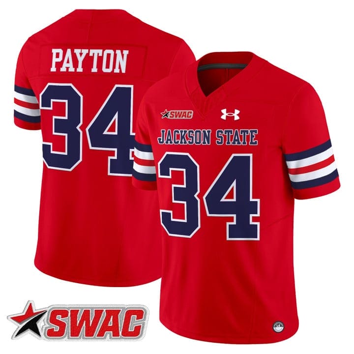 Walter Payton Jersey #34 Jackson State Tigers 2025 Limited Stitched