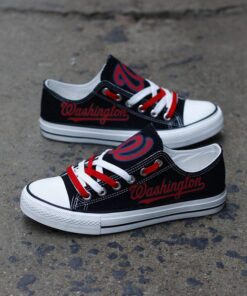 Washington Nationals Limited Print MLB Students Low Top Canvas Shoes Sport Sneakers 2 29dfdd6d 2976 4294 a214 835313ff2057