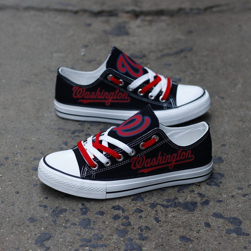 Washington Nationals Limited Print Low Top Canvas Shoes Sport Sneakers For Men Women Fans - Image 5