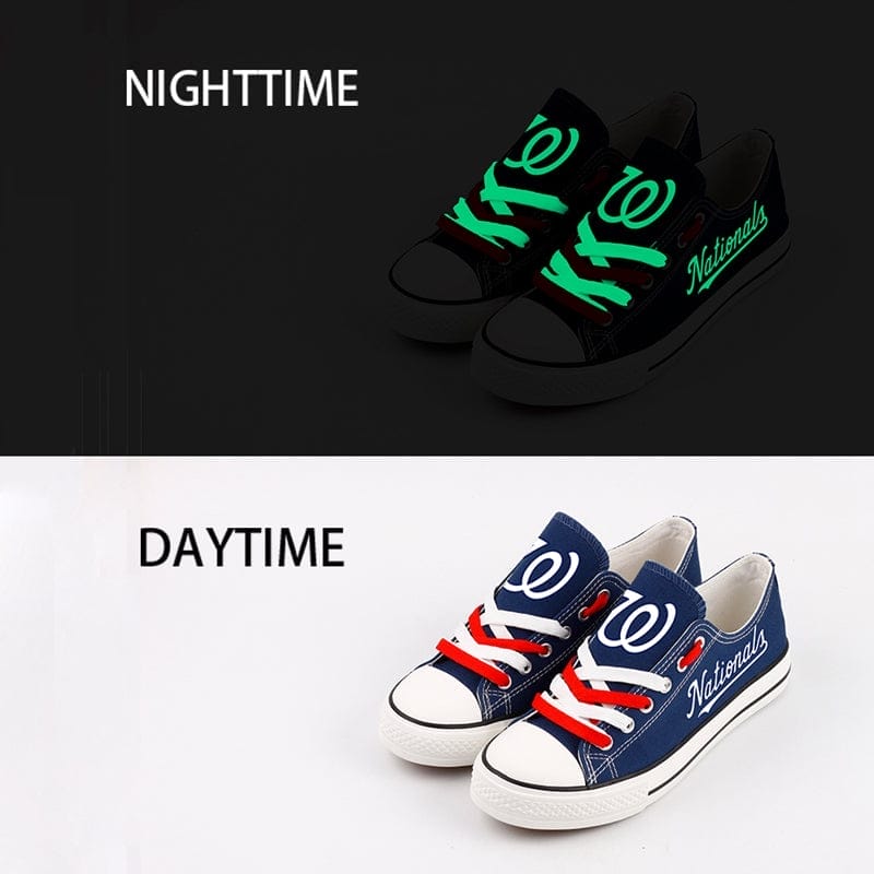 Washington Nationals Limited Print Low Top Canvas Shoes Sport Sneakers For Men Women Fans - Image 2