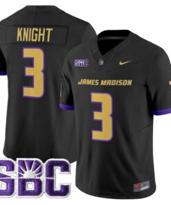 Alternative view of Wayne Knight Jersey #3 James Madison Dukes 2025 Vapor Limited Stitched