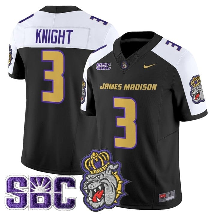 Wayne Knight Jersey #3 James Madison Dukes 2025 Vapor Limited Stitched
