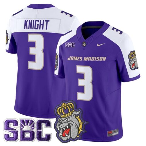 Wayne Knight Jersey #3 James Madison Dukes 2025 Vapor Limited Stitched - Image 3