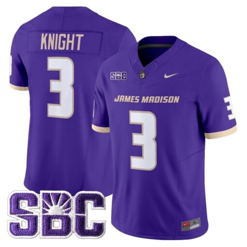 Wayne Knight Jersey #3 James Madison Dukes 2025 Vapor Limited Stitched - Image 4