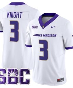 Wayne Knight Jersey 3 James Madison Dukes 2025 Vapor Stitched White