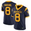 West Virginia Mountaineers #8 Nicco Marchiol Navy Stitched Jersey 8 WestVirginiaMountaineers 8NiccoMarchiolNavyStitchedJersey
