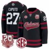 Will Caputo Jersey 27 Alabama Crimson 2025 26 20th Patch Stitched Black bff1efb1 a479 4944 97e5 b26d246dd920
