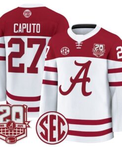 Will Caputo Jersey 27 Alabama Crimson 2025 26 20th Patch Stitched White 371a4bcc 82b2 412f 9385 e437156a1af7
