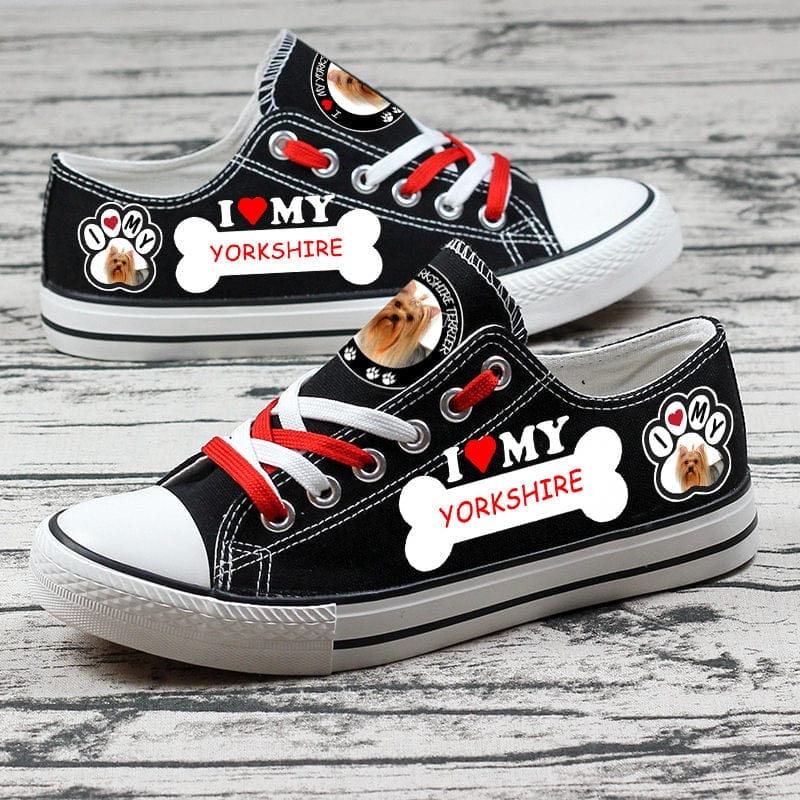 Yorkshire Terrier Canvas Sneakers Shoes For Men Women Fans 2 Yorkshire Terrier Canvas Sneakers Shoes For Men Women Fans - Image 2