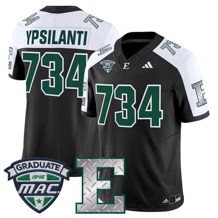 Ypsilanti Jersey #734 Eastern Michigan Eagles 2025 Limited Stitched 2 Ypsilanti Jersey #734 Eastern Michigan Eagles 2025 Limited Stitched - Image 2