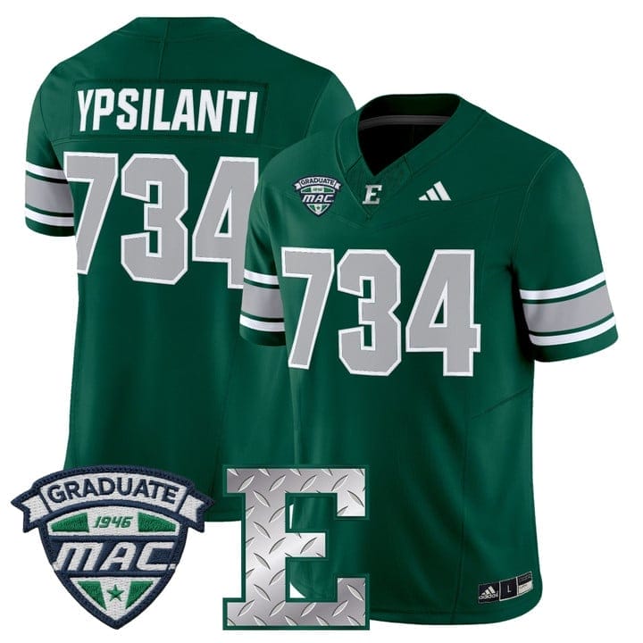 Ypsilanti Jersey #734 Eastern Michigan Eagles 2025 Limited Stitched 4 Ypsilanti Jersey #734 Eastern Michigan Eagles 2025 Limited Stitched - Image 4