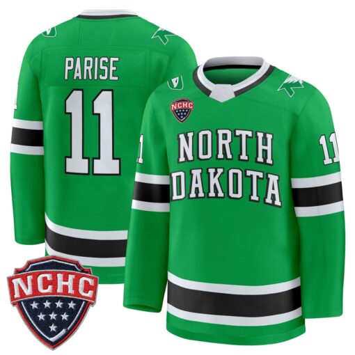Zach Parise Jersey #11 North Dakota Fighting Hawks 2025-26 Stitched - Image 4
