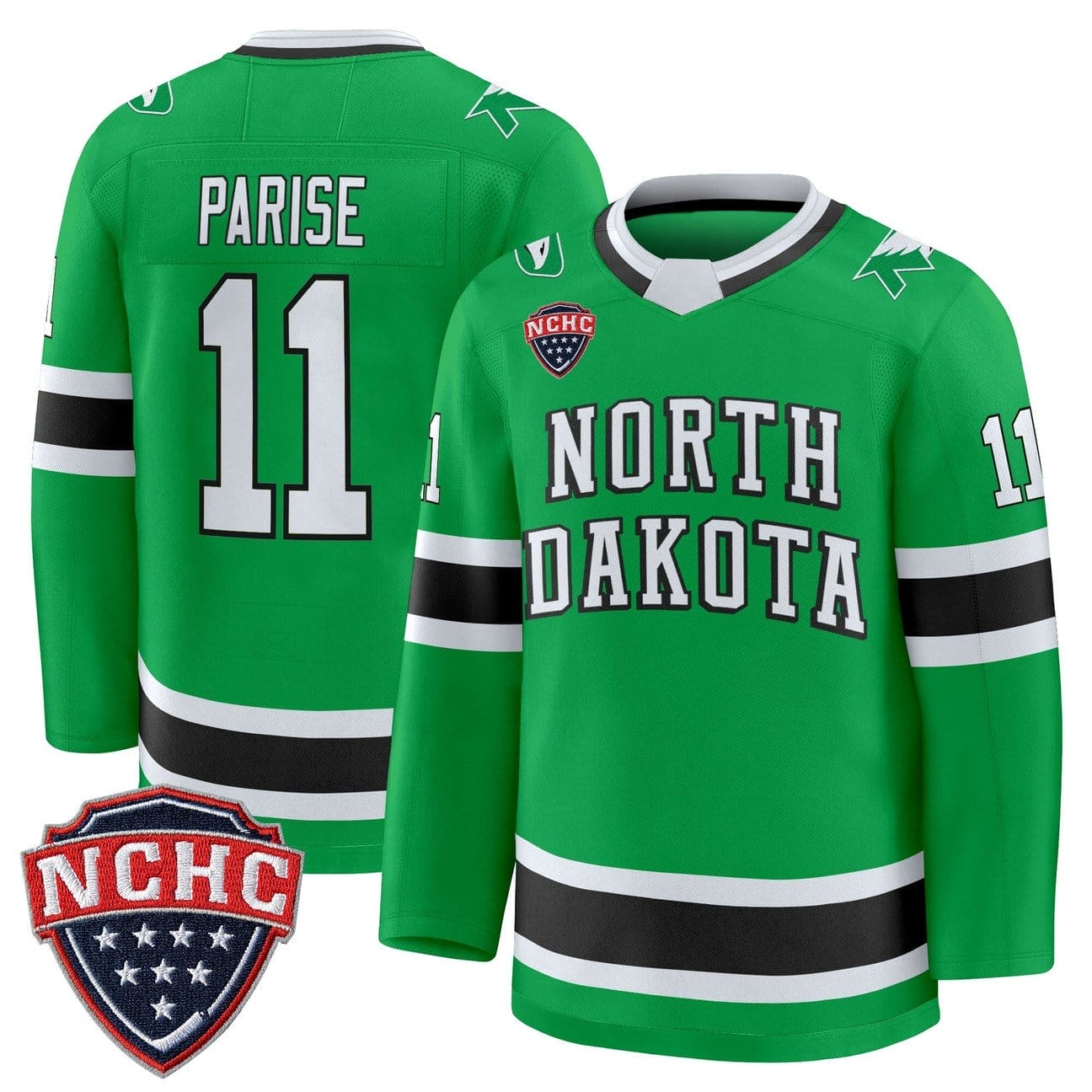 Zach Parise Jersey #11 North Dakota Fighting Hawks 2025-26 Stitched 4 Zach Parise Jersey #11 North Dakota Fighting Hawks 2025-26 Stitched - Image 4