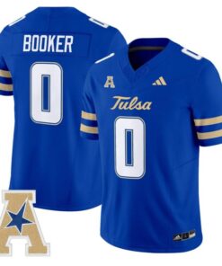Zion Booker Jersey #0 Tulsa Golden Hurricane 2025 Vapor Stitched Royal