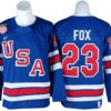 2026WinterOlympicsTeamUSA 23AdamFoxBlueHockeyJersey