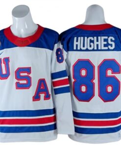 2026 Winter Olympics Team USA #86 Jack Hughes White Hockey Jersey