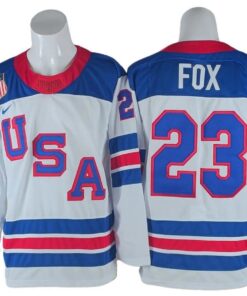 Alternative view of Adam Fox Jersey #23 Winter Olympics Team USA 2026 Hockey Stitched