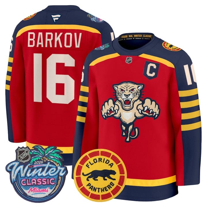 AleksanderBarkovJersey 16FloridaPanthers2026WinterClassicStitched