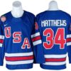 Auston Matthews Jersey 34 Winter Olympics Team USA 2026 Hockey Stitched Blue