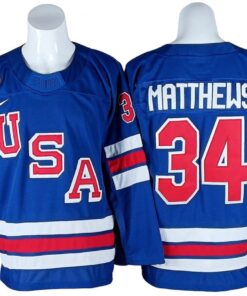 Auston Matthews Jersey #34 Winter Olympics Team USA 2026 Hockey Stitched