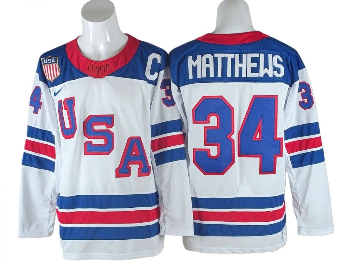Auston Matthews Jersey #34 Winter Olympics Team USA 2026 Hockey Stitched - Image 2