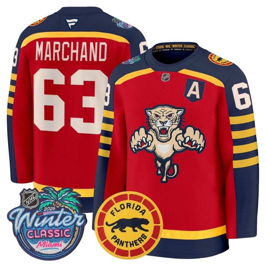 BradMarchandJersey 63FloridaPanthers2026WinterClassicPremiumStitched