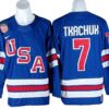 Brady Tkachuk Jersey 7 Winter Olympics Team USA 2026 Hockey Stitched Blue