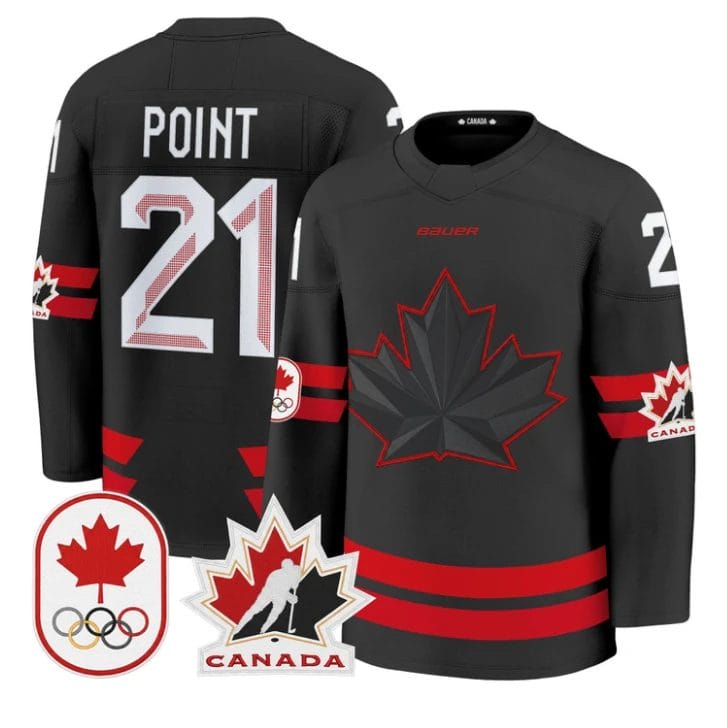 Brayden Point Jersey #21 Canada Olympic 2026 Premium Hockey All Stitched