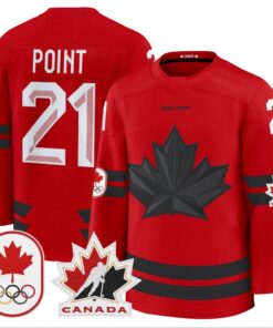 Brayden Point Jersey #21 Canada Olympic Premium Hockey Stitched 5 Brayden Point Jersey 21 Canada Olympic Premium Hockey Stitched Red