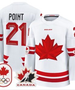 Brayden Point Jersey #21 Canada Olympic Premium Hockey Stitched 6 Brayden Point Jersey 21 Canada Olympic Premium Hockey Stitched White
