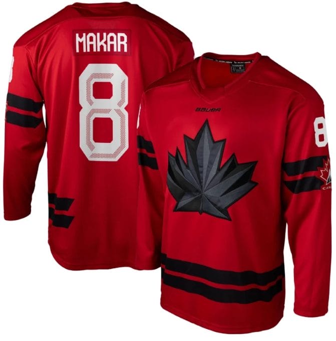 CaleMakarJersey 8TeamCanadaHockey2026WinterOlympicsStitchedRed