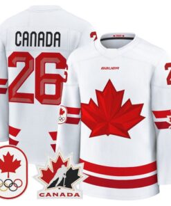 Canada Jersey 26 Canada Olympic Premium Hockey 2026 Stitched White